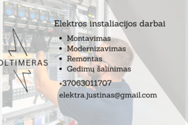 Elektrikas - elektros instaliacijos montavimo ir remonto paslaugos Kaune ir 80km aplink
