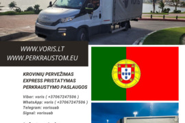 Reikia greitai pervežti krovinį iš Portugalijos skambinkit *** ARBA *** www.voris.lt Lithuania - Eur