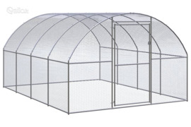 vidaXL Lauko narvas viščiukams, 3x4x2m, galvanizuotas plienas