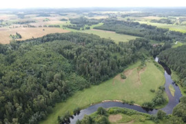 Žemės ūkio paskirties 6.57 ha su mišku Anykščių r.