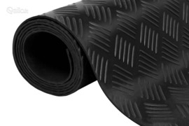 Guminis neslystantis grindų kilimėlis su kvadratėliais, 2 x 1 m