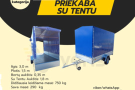 Priekabų nuoma – vairuok su B kategorija!