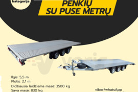 Platformų ir traliukų nuoma – su BE / CE kategorija!