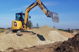 Nuomojamas Mini vikšrinis ekskavatorius Caterpillar CAT 305E CR