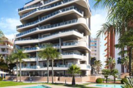 Statomi apartamentai, Alicante provincijoje, Guardamar del Segura mieste. 3 kambariai | 73 m² | 1 ki