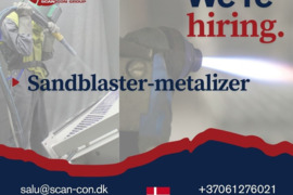 Darbas Danijoje: Smėliuotojas -  metalizuotojas