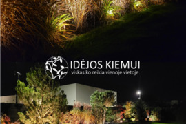 Lauko, Kiemo, Fasado Šviestuvai