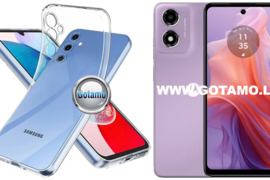 Skin silikoninis dėklas 1MM Motorola Moto E14, G04, G04s, G24, G24 Power