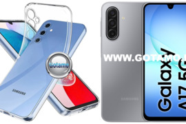 Skin silikoninis dėklas 1MM storio Samsung Galaxy A17 telefonui