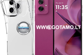 Skin silikoninis dėklas 2MM storio Motorola Moto G54, G55, G64 telefonams