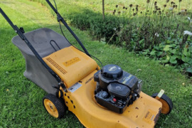 Žoliapjovė Briggsas variklis,plotis 46cm,su krepšiu,stumdoma