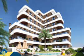 Statomi apartamentai, Alicante provincijoje, Guardamar del Segura mieste. 4 kambariai | 98 m² | 1.5 