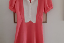 Vintažinė krampleninė suknel