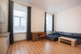 Nuomojame suremontuotą vieno kambario butą - studiją šalia 
