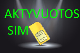 Aktyvuota sim kortele