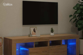 vidaXL Televizoriaus spintelė su LED, sonoma ąžuolo, 140x36,5x40cm