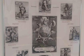 Plakatas, irėmintas, matmenys 68x80