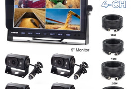 Profesionali vaizdo stebėjimo sistema transporto priemonėms - 1080P kameros 4vnt.