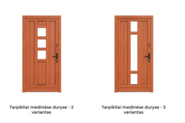 Medinės lauko durys