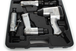 Pneumatinių įrankių rinkinys ORANDŽINĖS SPALVOS