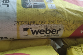 Spalvotas rievėjimo mišinys Weber mix RM LT 152 juodas , pakuote 25 kg , 10 vnt.
