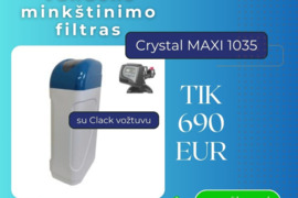 Vandens minkštinimo filtras su Clack valdymo vožtuvu