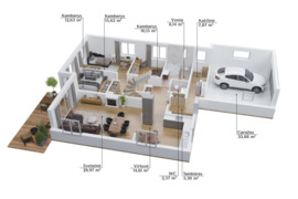 Namo projektas su galiojančiu statybos leidimu