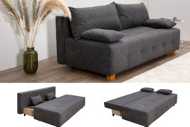 Sofa lova Bella II su miego funkcija ir dėže patalynei