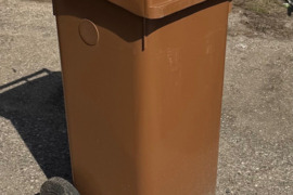 Rudas atliekų konteineris 140 l