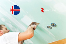 Gipso kartono montuotojas – darbas Islandijoje (2005)