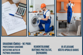 Draudimo išmoka - ne problema! Profesionaliai surašome defektinius aktus ir pažymas draudimui