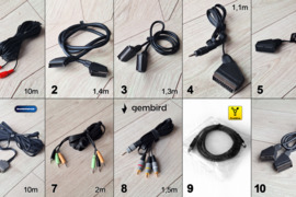 Scart aux tulpės svideo usb hdmi utp rca