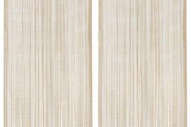 vidaXL Virvelinės užuolaidos, 2vnt., 100x250cm, smėlio spalvos