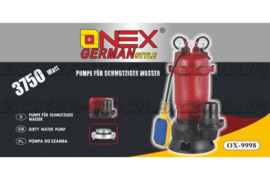 Panardinamasis drenažinis siurblys su plūde ONEX