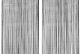 vidaXL Virvelinės užuolaidos, 2vnt., 140x250cm, juodos spalvos