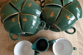 „jacobs“ puodelių ir lėkštučių kolekcinis rinkinys