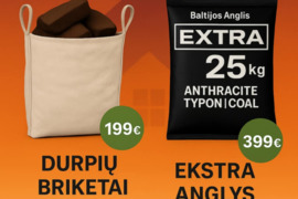 Granules,briketai,anglis,durpiu briketai