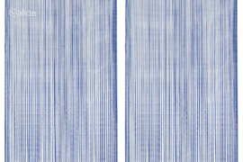 vidaXL Virvelinės užuolaidos, 2vnt., 100x250cm, mėlynos spalvos