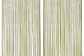 vidaXL Virvelinės užuolaidos, 2vnt., 100x250cm, žalios spalvos