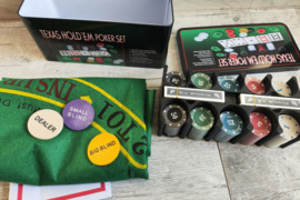 Naujas Pokerio žaidimo rinkinys metalinėje dėžutėj