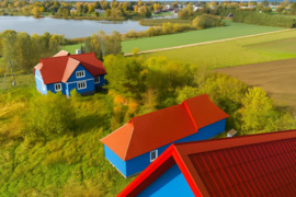 Prie ,,Jotainių'' tvenkinio namas, Panevėžio r. sav., Jotainių k.