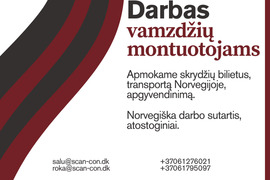 Darbas vamzdžių montuotojams Norvegijoje