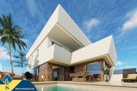 Statomi namai su privačiu baseinu, Alicante provincijoje, Orihuela Costa mieste. 4 kambariai | 125 m