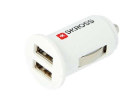Dvigubas automobilinis USB įkroviklis SKROSS