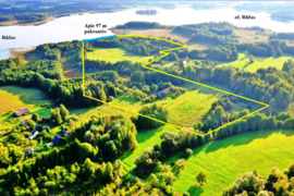 Parduodamas gražus ir saugus vienkiemis su 8.816 ha žemės plotu, apie 97 m besiribojančiu su dideliu