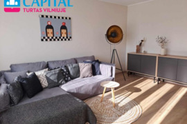 MODERNIAI ĮRENGTAS 2 KAMBARIŲ BUTAS SU BALDAIS IR BUITINE TECHNIKA 