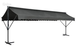 vidaXL Laisvai pastatoma stoginė, antracito spalvos, 600x300cm