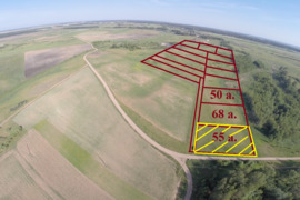 Parduodu žemės sklypą Juodbalių k. 55 arai, Geodezija atlika, ribojasi su pagrindiniu keliuku