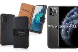 Gotamo Vintage natūralios odos dėklai Apple iPhone 11 Pro telefonui