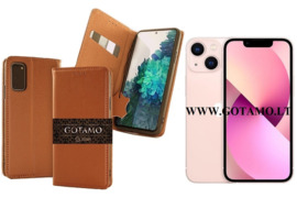Gotamo Vintage natūralios odos dėklai Apple iPhone 13 mini